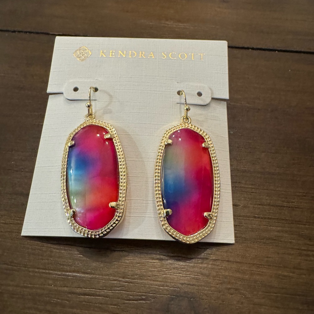 Kendra Scott Multicolor Gold Earrings - Picture 2 of 7